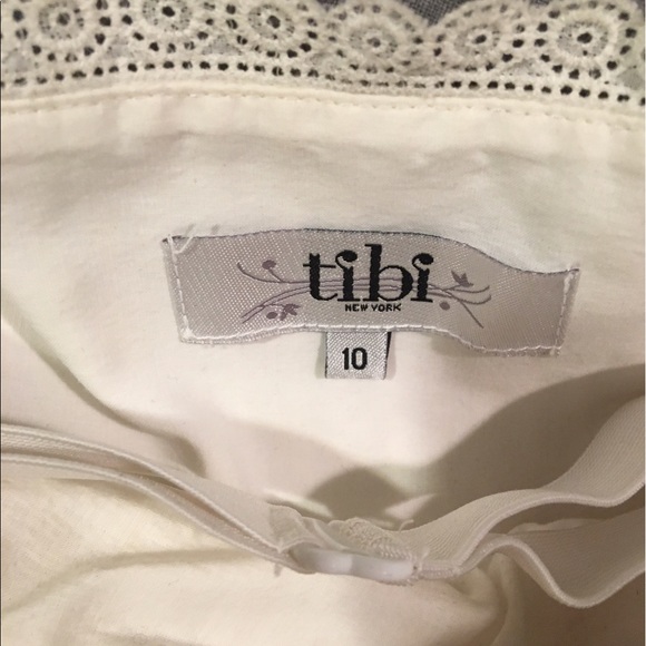 Tibi Retro White Corset Dress with Eyelet Skirt Detail Size:10 - Picture 5 of 9